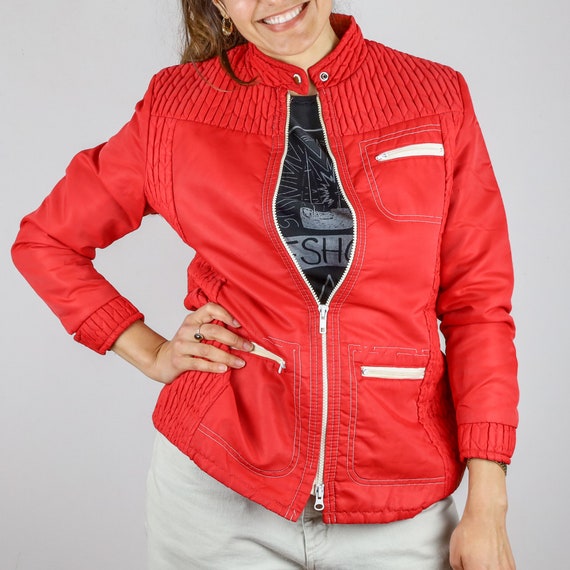 Vintage early 80's Red Winter Jacket - image 1