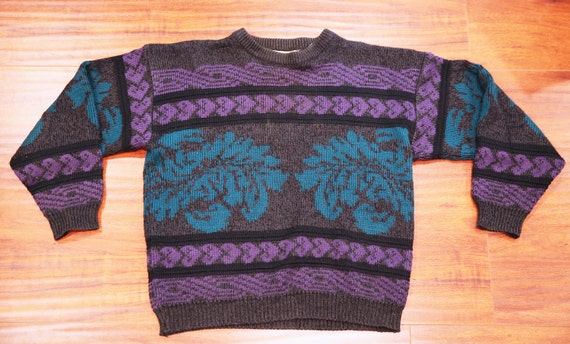 Vintage 80's Saturdays© multipattern sweater - image 4