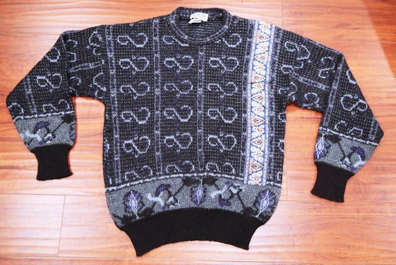 Vintage 80's Buffalo© Multipattern Paisley Sweater - image 4
