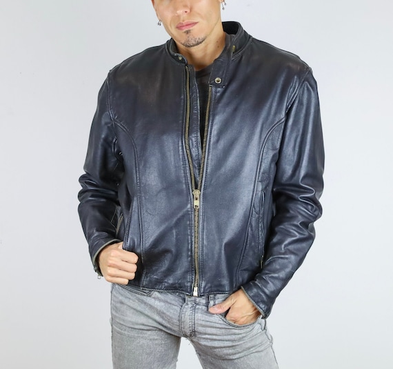 vintage leather motorcycle jacket - Gem vintage leather motorcycle jacket - Gem