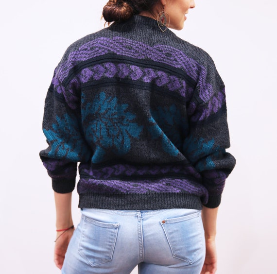 Vintage 80's Saturdays© multipattern sweater - image 3