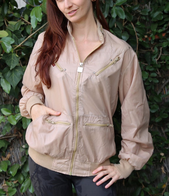Awesome Vintage 80 s Fila Creativitae Sporty Tan Windbreaker Etsy