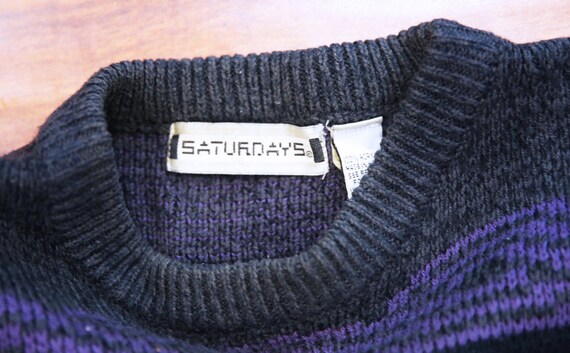 Vintage 80's Saturdays© multipattern sweater - image 5