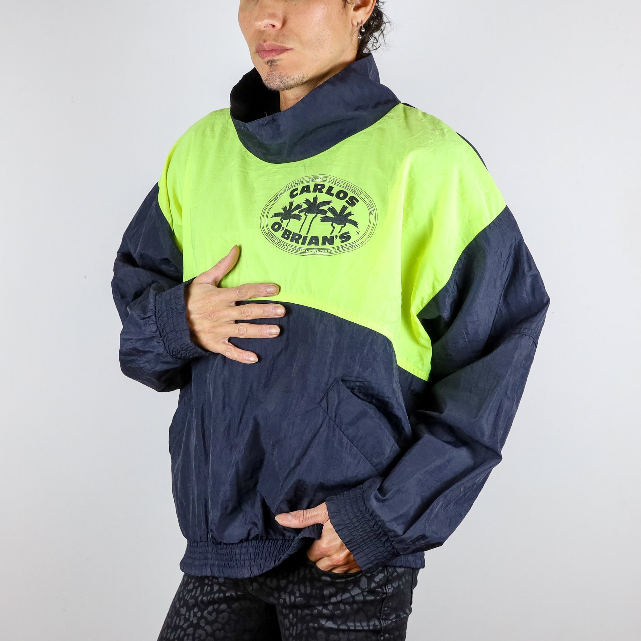 Neon Green Windbreaker - Etsy
