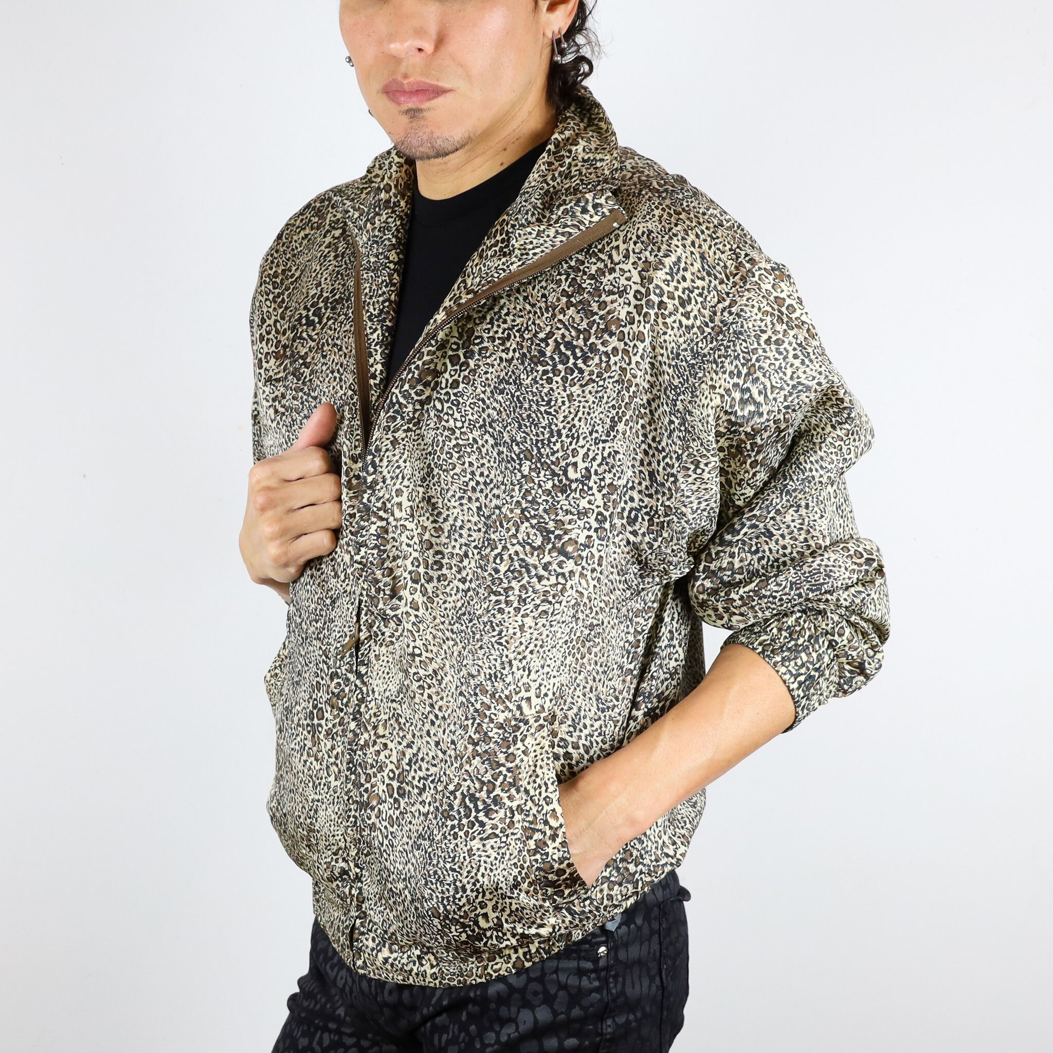 Vintage 90's Rhoda Lynne® 100% Silk Leopard Print