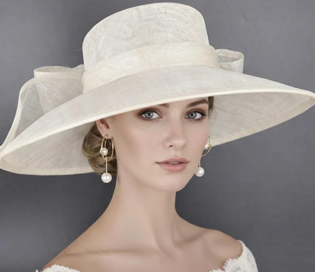 Hat for Wedding Guest Ivory - Etsy display picture 1