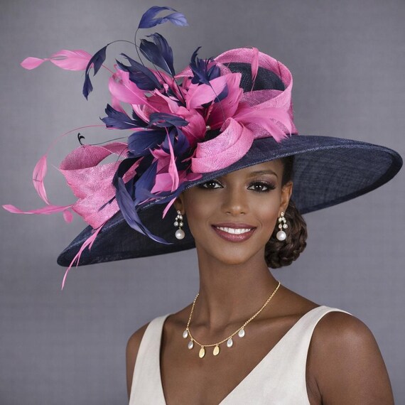 Charm’s Colorful Church, Kentucky Derby, Spring Tea Party Hat SD515( Orange+more Colors Options ) Kentucky Derby Hat  main image 3