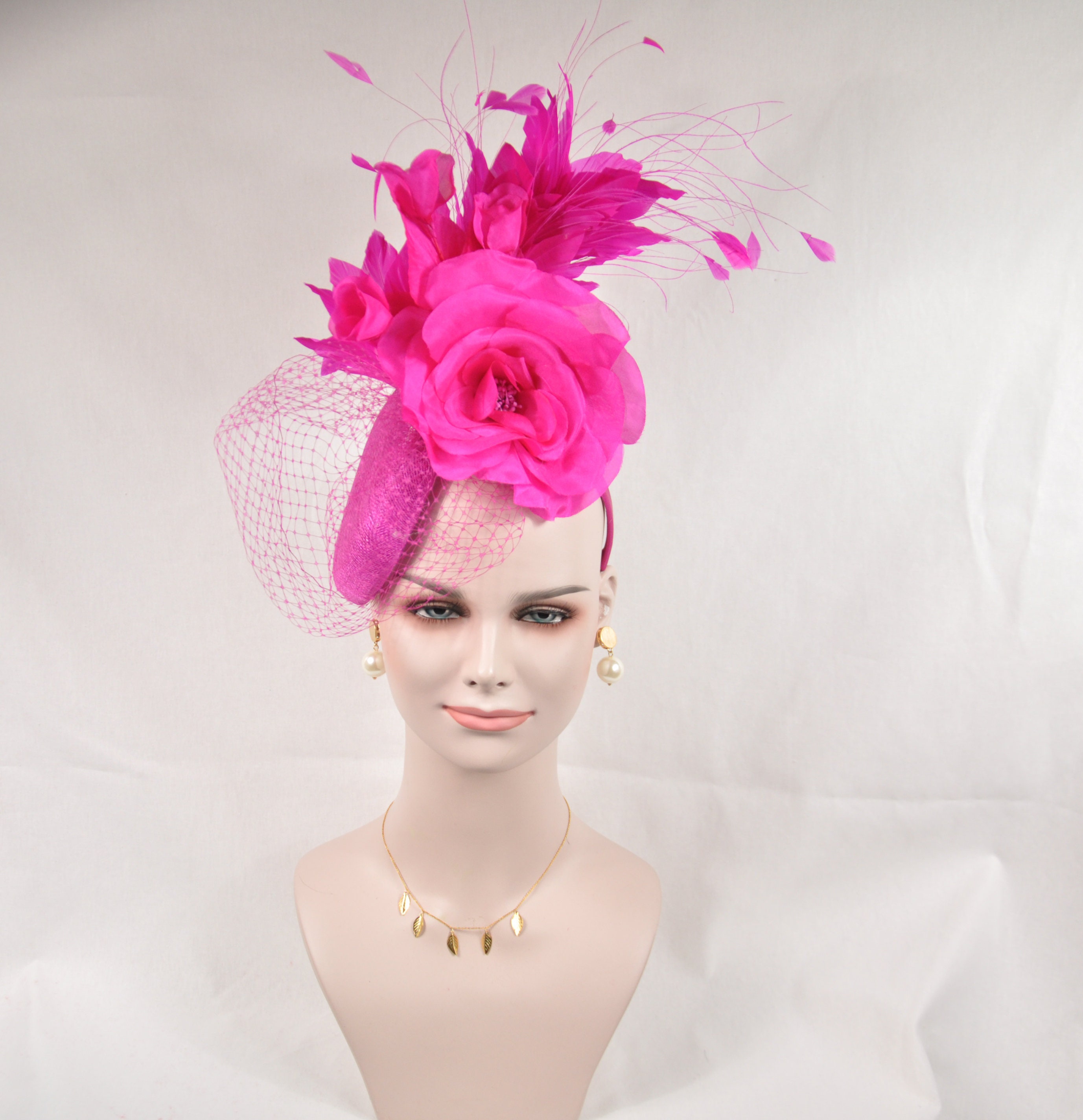 帽子 MEYAME COTTON SILK HAT Wide Brim Sinamay Hat: Ivory With Blush Pink Silk Flower - Etsy