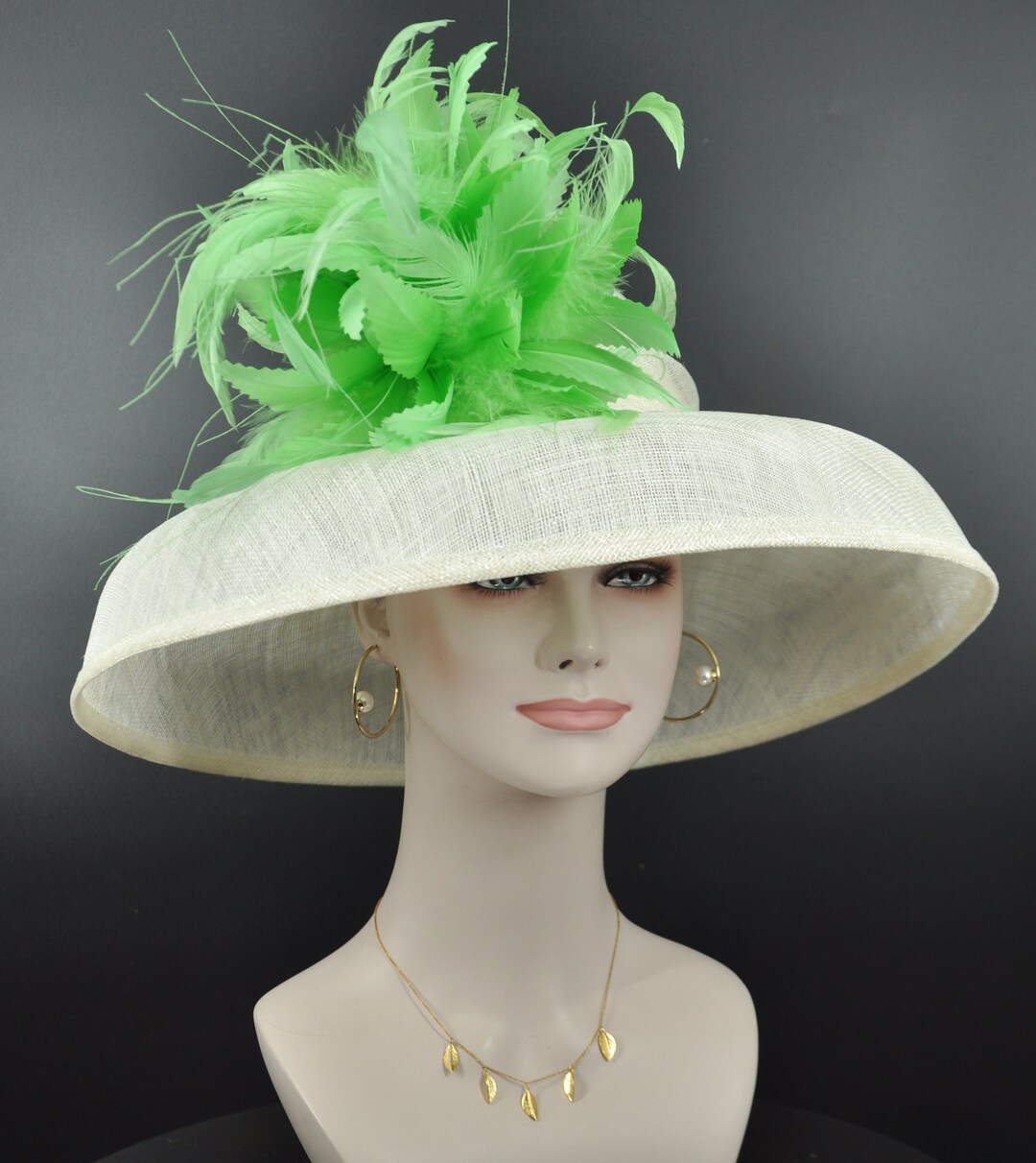 Audrey Hepburn Style Dome Hat Kentucky Derby Hat Tea Party Etsy