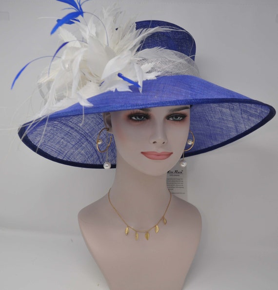 royal blue church hat
