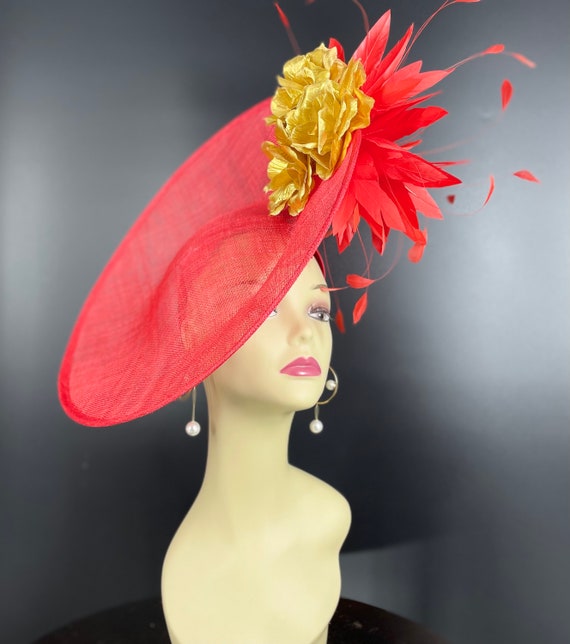 Elegant Red Hat with Gold Accents Amazon.com: Kangaroo Red Fez Hat for Men With Gold Tassel  main image 3