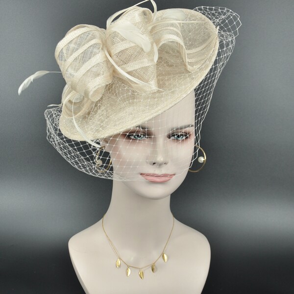 Champagne Fascinator Etsy