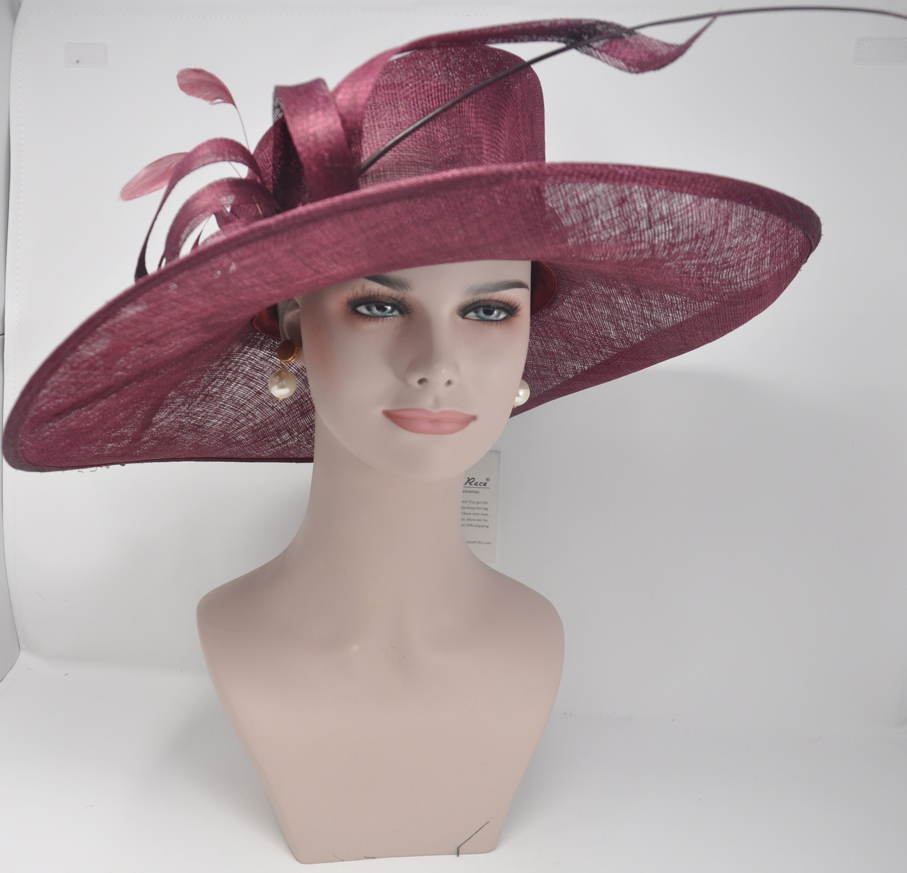 Burgundy Kentucky Derby Church Wedding 