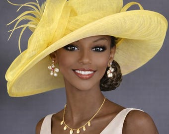 Vintage Yellow Veil Pillbox Hat Fascinator Church Derby Tea Party Mid Century Hesai Fascinator Kentucky Derby Hats for Women Vintage  main image 3