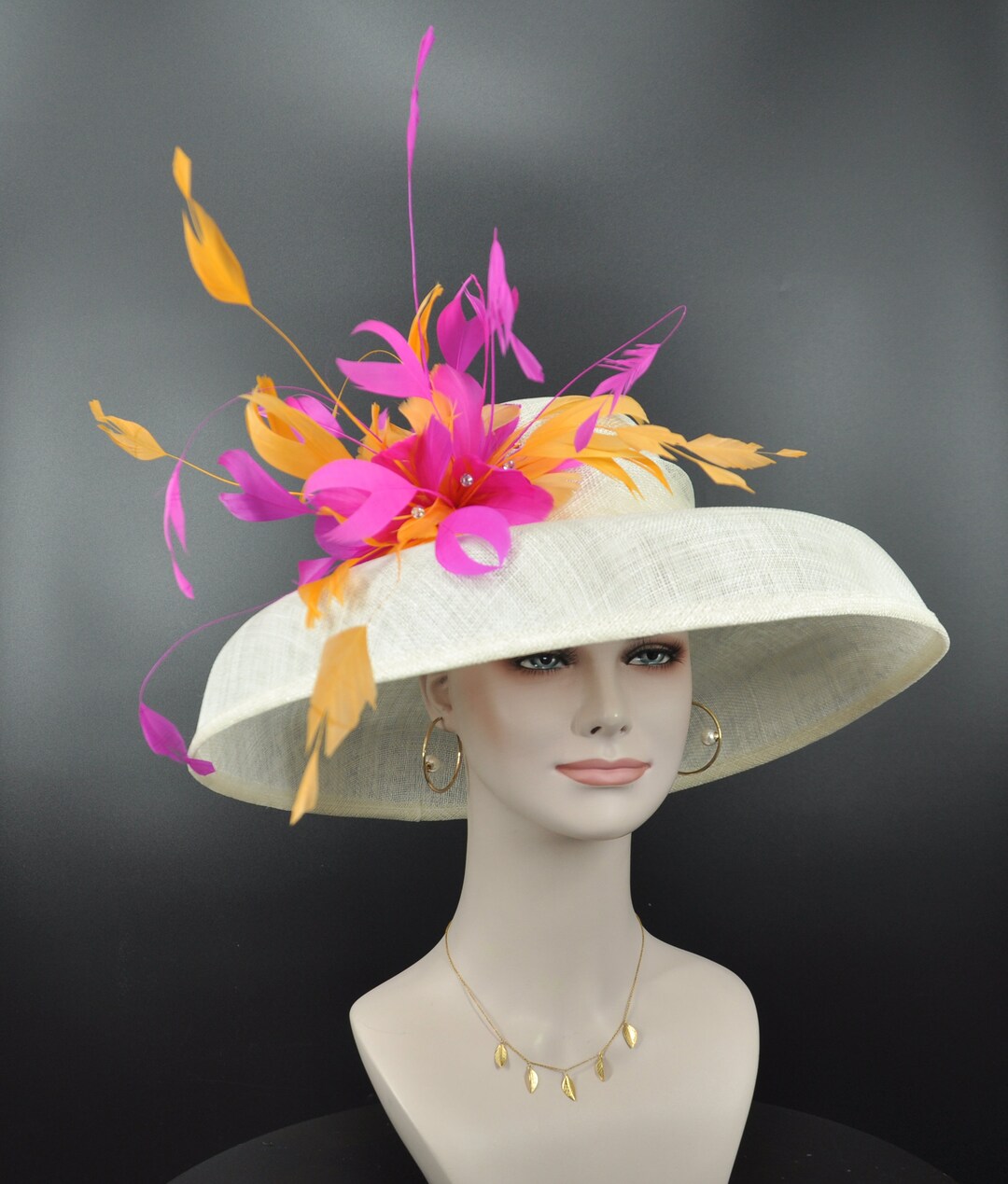 Audrey Hepburn Style Dome Hat Kentucky Derby Hat Tea Party Etsy