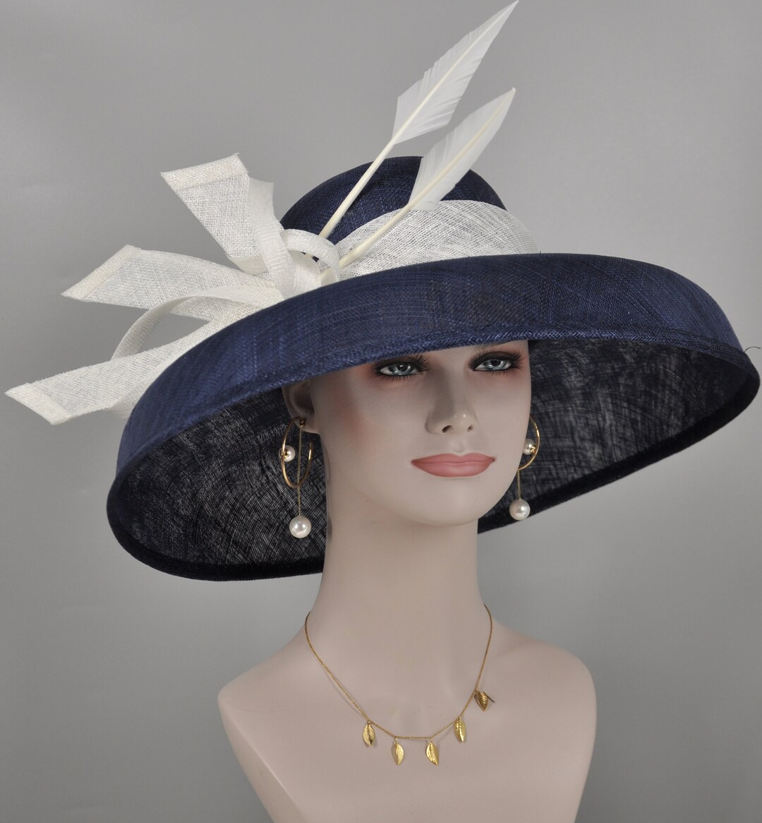 Audrey Hepburn Style Dome Hat Kentucky Derby Hat Tea Party Etsy