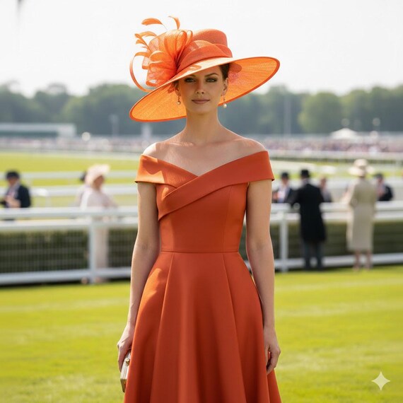 orange kentucky derby dress Get Off To The Races With These 5 Kentucky Derby Outfits PinkTag