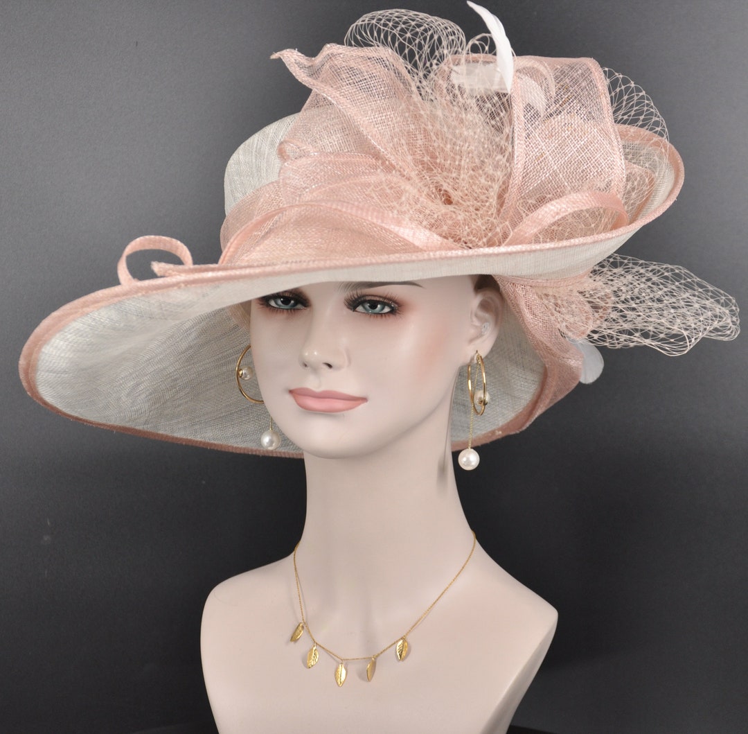 White W Dusty Pink Kentucky Derby, Tea Party Carriage Party 17.5 Inches ...