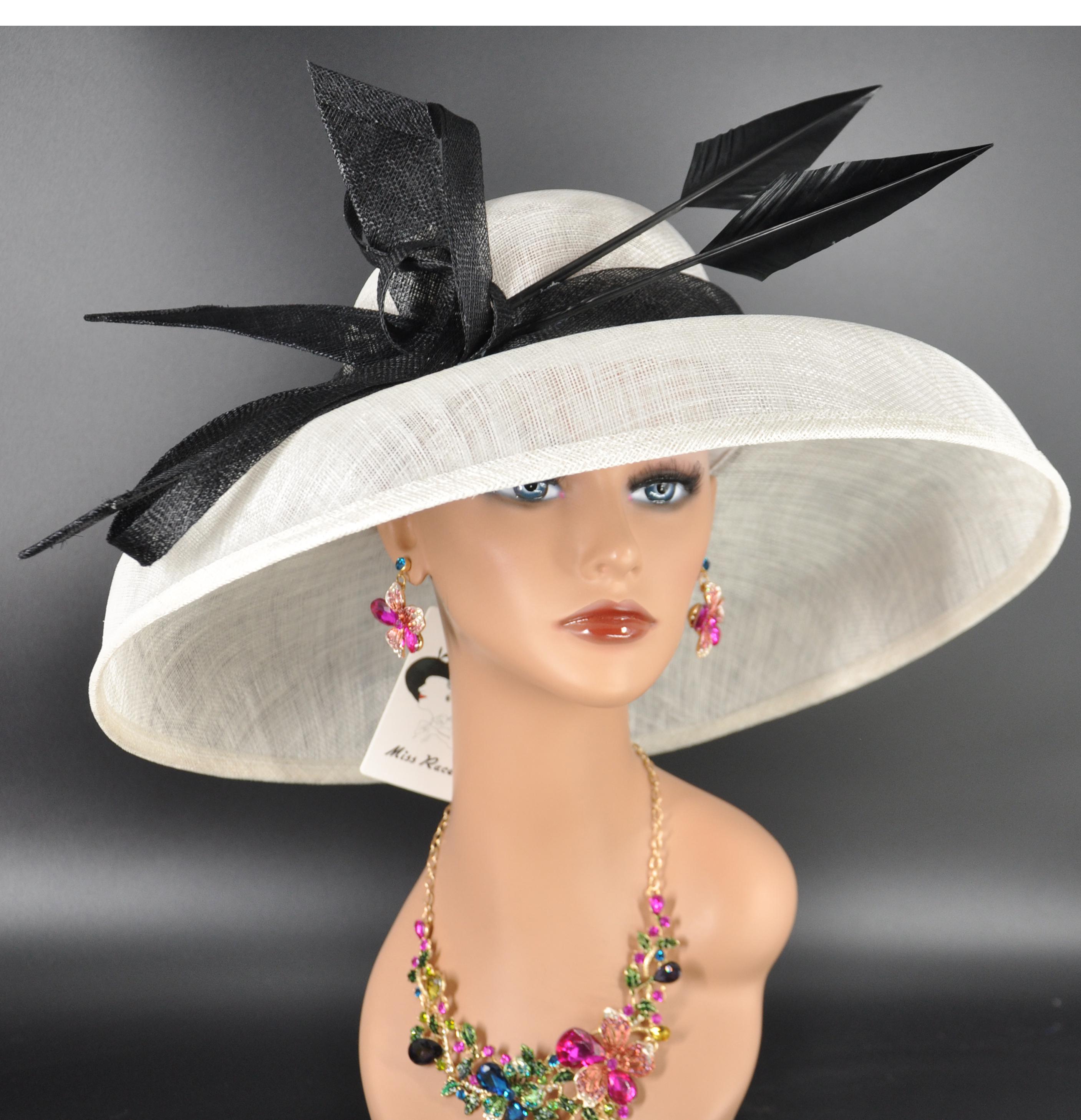 Audrey Hepburn Style Sinamay Dome Hat: Kentucky Derby Tea Party