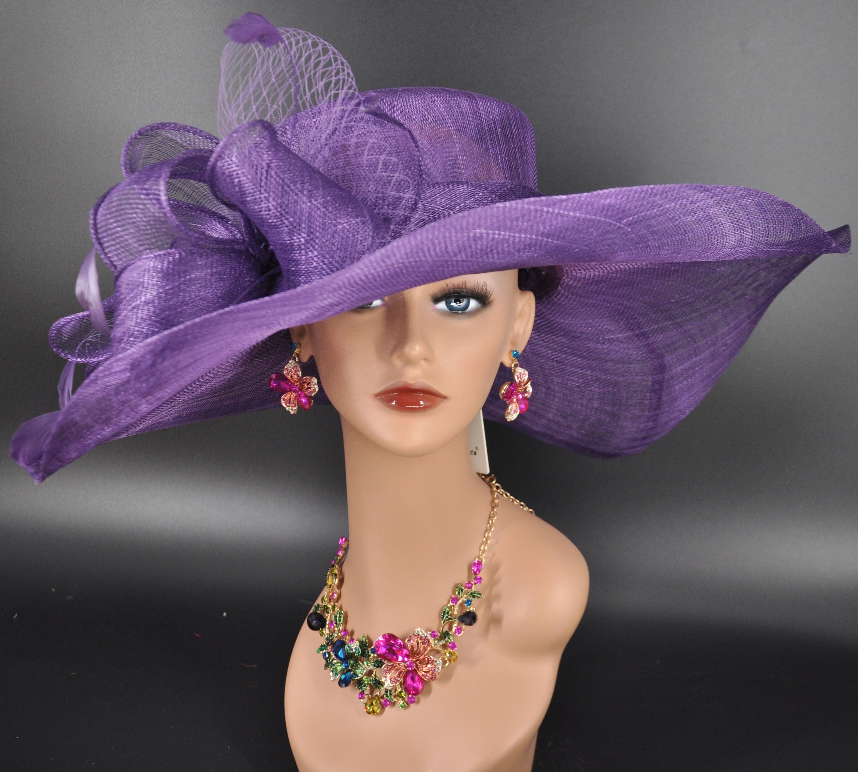 Hermès Taupe and Lavender Hat ?@thedashdiva wearing hermes Kelly hat ? main image 3