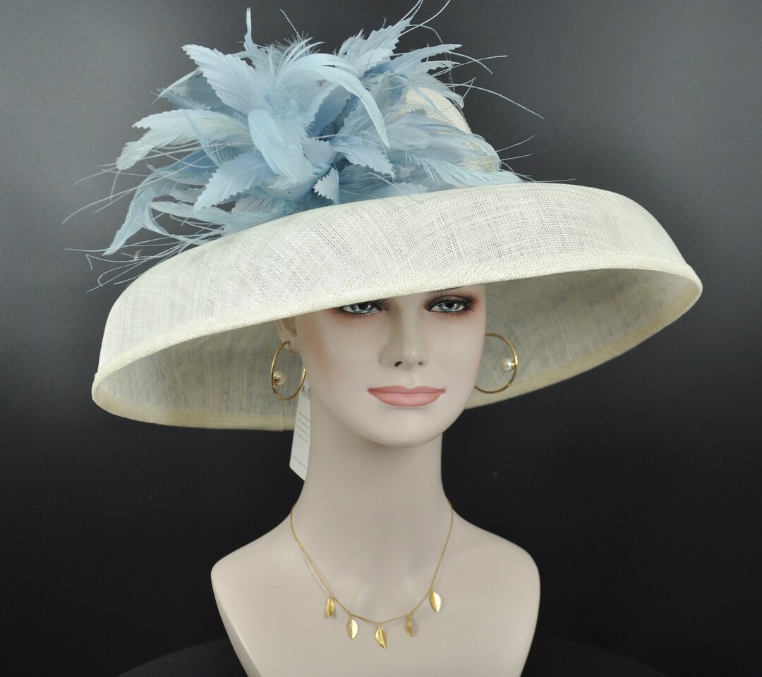 Audrey Hepburn Style Dome Hat Kentucky Derby Hat Tea Party Carriage