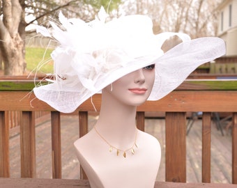 white kentucky derby hat
