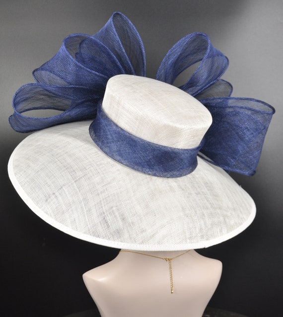 Wide Brim Sinamay Hat Kentucky Derby Hat, Black Red Feather  display picture 2