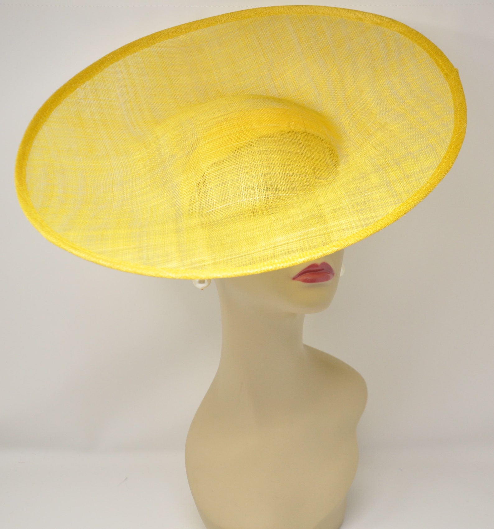 Sinamay Saucer With Upturned Brim Hat Base Hat for DIY Hat Etsy