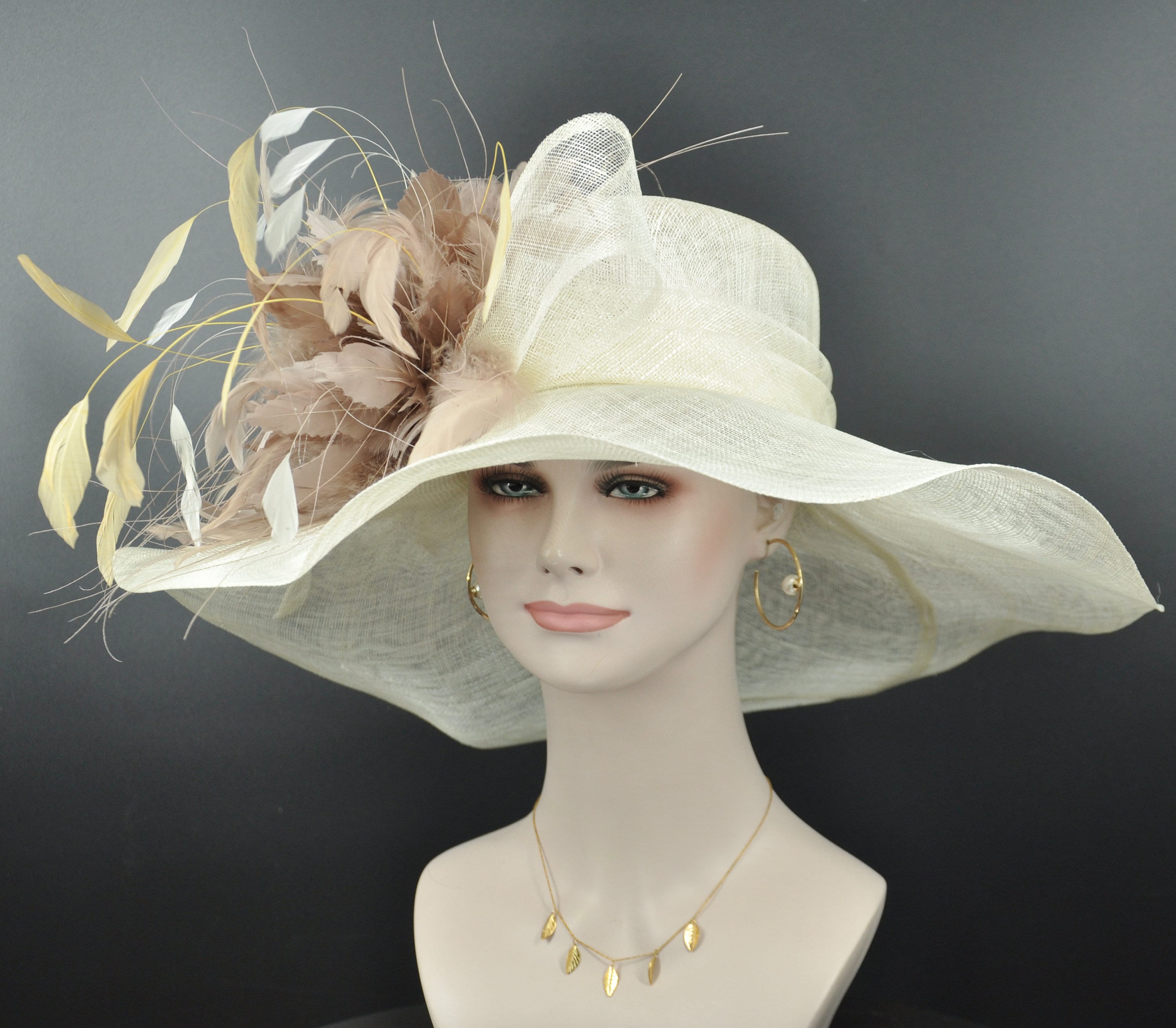 White sinamay hat new arrivals