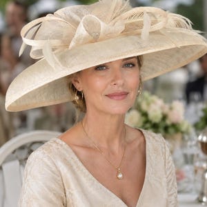 Champagne Church Hat - Etsy display picture 1
