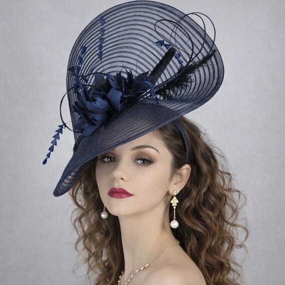 Sinamay & Crin Fascinator Hat for Kentucky Derby, Ascot  display picture 3