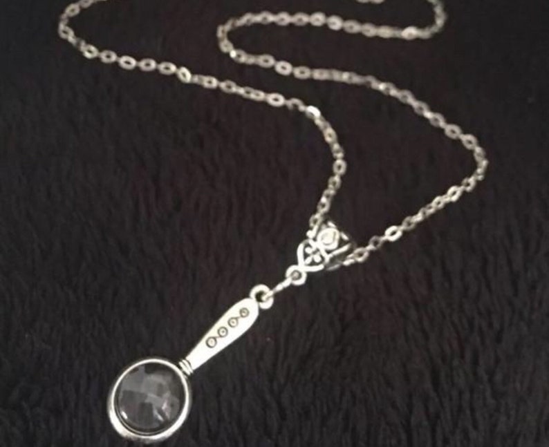 80p Uk P Handmade Mini Magnifying Glass Charm Pendant Necklace On 24inch Chain Silver Unique Cute Gift Him Rock Steampunk Vintage Style - Magnifying Glass Pendant Necklace Uk 80p Uk P Handmade Mini Magnifying Glass Charm Pendant Necklace On 24inch Chain Silver Unique Cute Gift Him Rock Steampunk Vintage Style - Magnifying Glass Pendant Necklace Uk