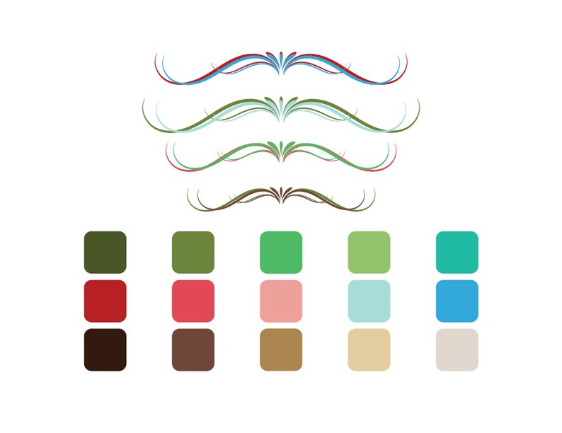 Download Christmas Flourish divider clip art swirl divider SVG PNG ...
