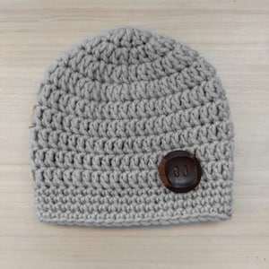 Easy Hat Crochet Pattern - PDF Crochet Baby Hat Pattern - Winter Baby Beanie Pattern - Simple Crochet Hat - Newborn to 12 Months