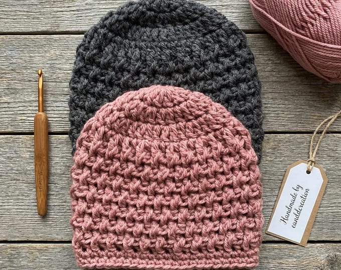 Digital PDF Crochet Pattern: Easy Herringbone Baby Hat Pattern for Boys ...