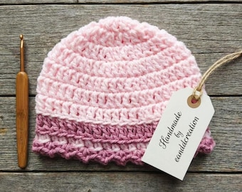 Modèle facile de bonnet bébé au crochet : 5 tailles (modèle PDF)