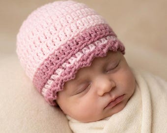 Easy Crochet Baby Beanie Pattern: 5 Sizes (PDF Pattern)