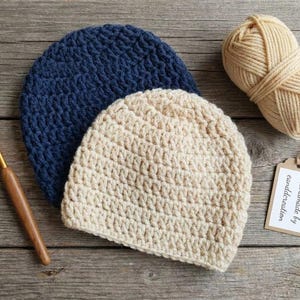 10 Sizes Basic Hat Crochet Pattern - Easy Crochet Beanie PDF Pattern ...