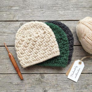 Patrón de gorro de bebé de crochet fácil y rápido - 0-3 meses - 3-6 meses - 6-12 meses - Patrón PDF de gorro de bebé - Patrón de gorro de crochet sencillo