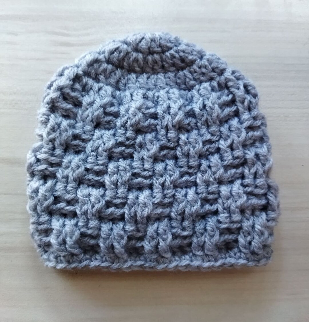 Easy Baby Hat Crochet Pattern - Crochet Baby Hat PDF Pattern - 0- 3 ...