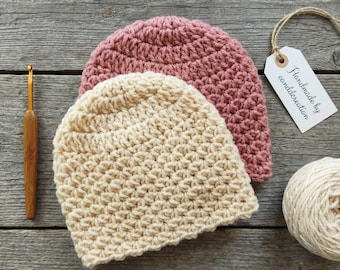Crochet Baby Beanie Pattern: Preemie to 12 Months (PDF Pattern)