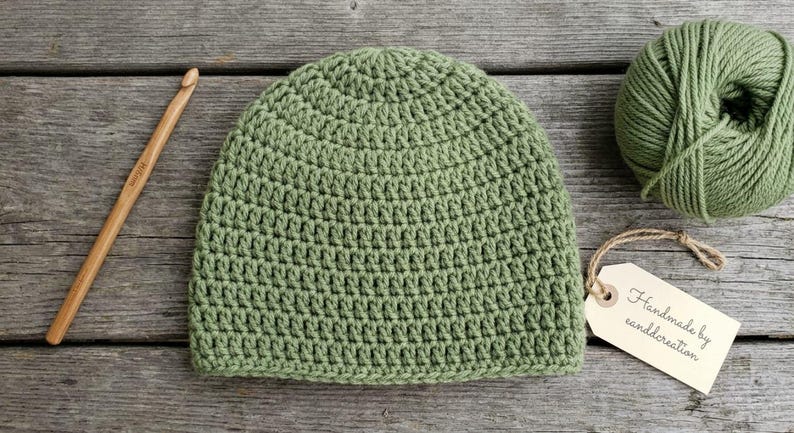10 Sizes Basic Hat Crochet Pattern - Easy Crochet Beanie PDF Pattern ...