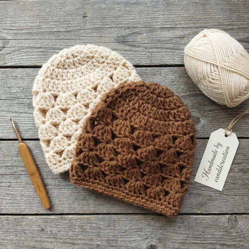 Baby Hat Crochet Pattern - Easy Baby Beanie PDF Pattern - Crochet Baby ...