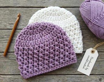 Easy Crochet Baby Hat Pattern: Multiple Sizes (PDF Pattern)