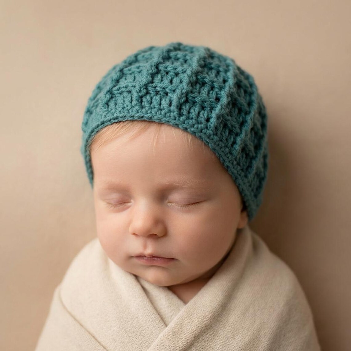Crochet Baby Hat Pattern: Easy Waffle Stitch Beanie (PDF Pattern) - Etsy