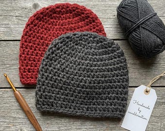 Easy Crochet Baby Hat Pattern - Quick Crochet Baby Hat PDF Pattern - Instant Download - 0-3 Months - 3-6 Months - 6-12 Months - Simple Hat