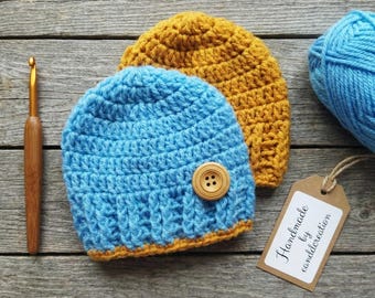 Easy Crochet Baby Hat Pattern: Beginner-Friendly Beanie (PDF Pattern, 0-12 Months, US Terms)