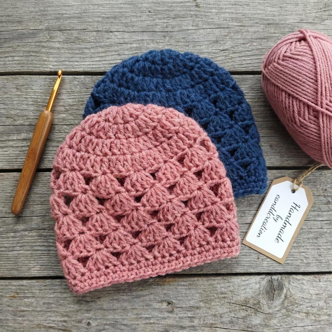 Baby Hat Crochet Pattern - Easy Baby Beanie PDF Pattern - Crochet Baby ...