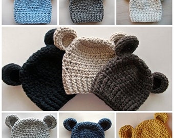 Crochet Wool Bear Hats - Handcrafted Baby Bear Hats Collection - Crochet Wool Bear Caps