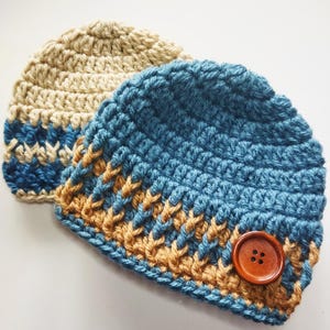 Crochet Hat Pattern – 10 Sizes! (Preemie to Adult) | Easy Beanie PDF - Instant Download - Beginner-Friendly -Classic Crochet Beanie Pattern